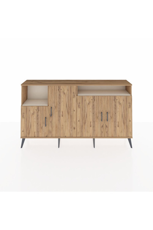 Arges Konsol 5 Raflı 4 Kapaklı 176 x 30 x 99 cm Çam - Çam - Aytaşı