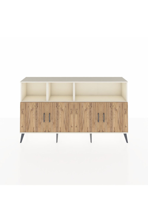Arges Konsol 6 Raflı 4 Kapaklı 176x30x99 Aytaşı-Çam/Aytaşı