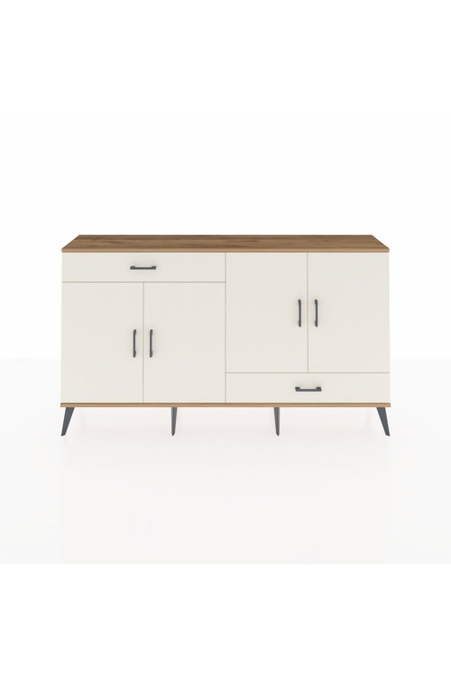 Arges Konsol 5 Raflı 2 Çekmeceli 4 Kapaklı 176 x 30 x 99 cm Çam - Aytaşı