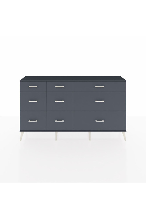 Arges Konsol 9 Çekmeceli 176 x 30 x 99 cm Antrasit - Antrasit