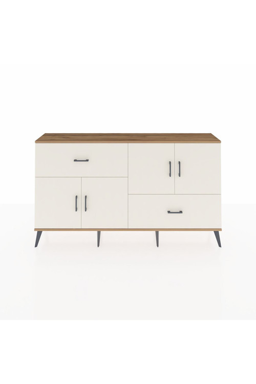 Arges Konsol 3 Raflı 2 Çekmeceli 4 Kapaklı 176 x 30 x 99 cm Çam - Aytaşı