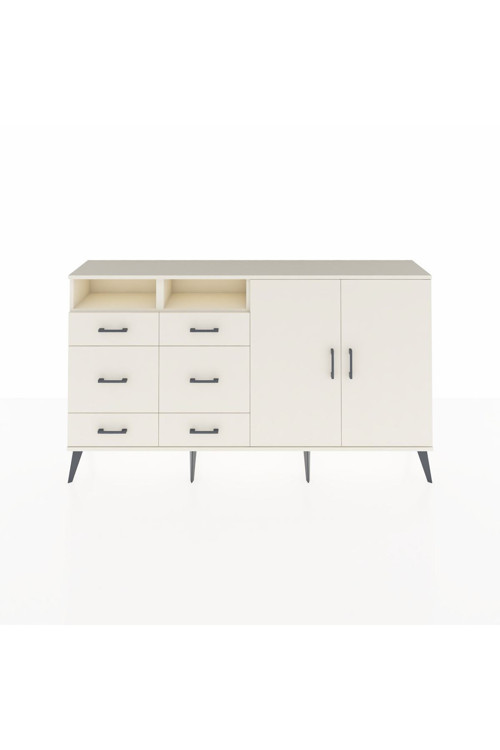 Arges Konsol 4 Raflı 6 Çekmeceli 2 Kapaklı 176 x 30 x 99 cm Aytaşı - Aytaşı