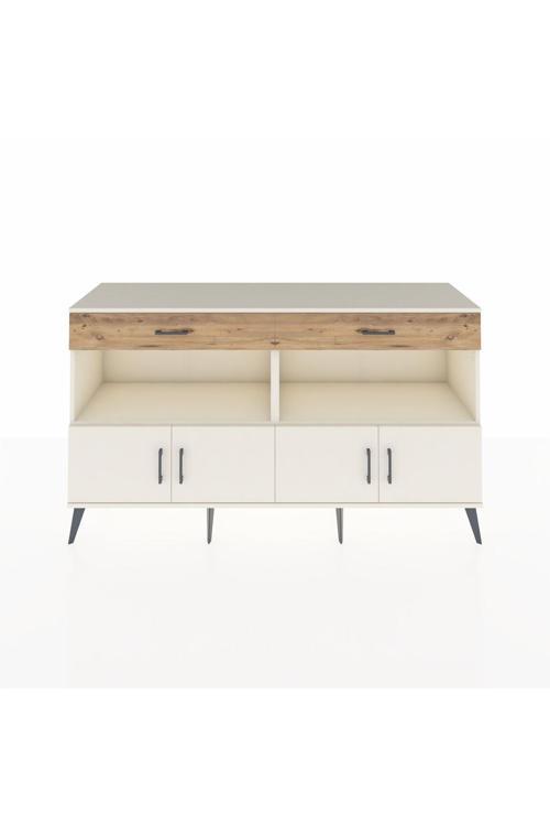 Hyperion Konsol 2 Raflı 2 Çekmeceli 4 Kapaklı 176 x 44 x 99 cm Aytaşı - Aytaşı - Çam