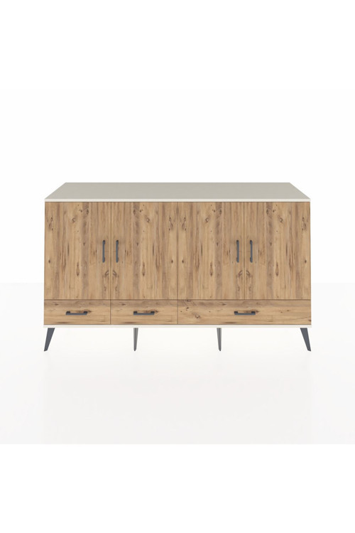 Kronos Konsol 6 Raflı 3 Çekmeceli 4 Kapaklı 176 x 59 x 99 cm Aytaşı - Çam
