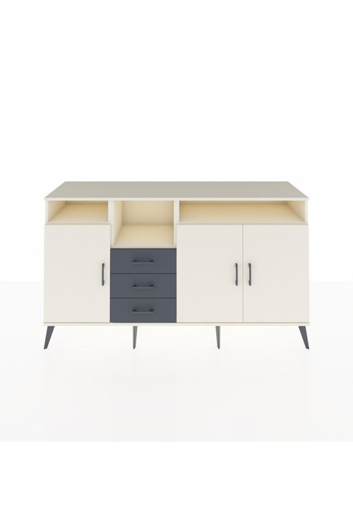 Kronos Konsol 5 Raflı 3 Çekmeceli 3 Kapaklı 176x59x99 Aytaşı-Aytaşı/Antrasit