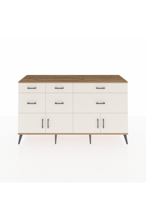 Kronos Konsol 1 Raflı 6 Çekmeceli 4 Kapaklı 176 x 59 x 99 cm Çam - Aytaşı