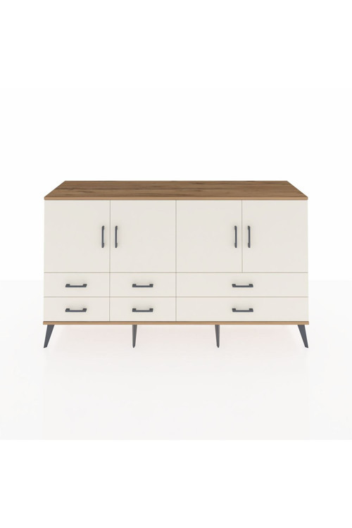 Kronos Konsol 6 Raflı 6 Çekmeceli 4 Kapaklı 176 x 59 x 99 cm Çam - Aytaşı