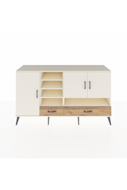 Kronos Konsol 8 Raflı 2 Çekmeceli 3 Kapaklı 176 x 59 x 99 cm Aytaşı - Aytaşı - Çam