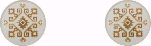 Arabesque Desen Düz Tabak 18cm 2'li