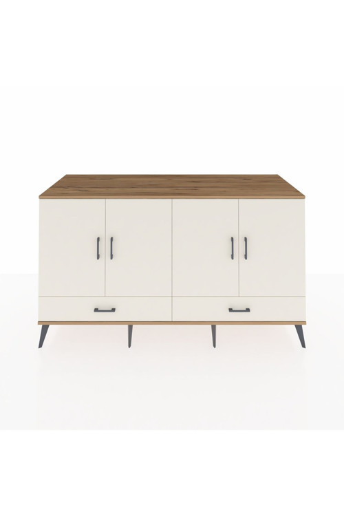 Kronos Konsol 6 Raflı 2 Çekmeceli 4 Kapaklı 176 x 59 x 99 cm Çam - Aytaşı