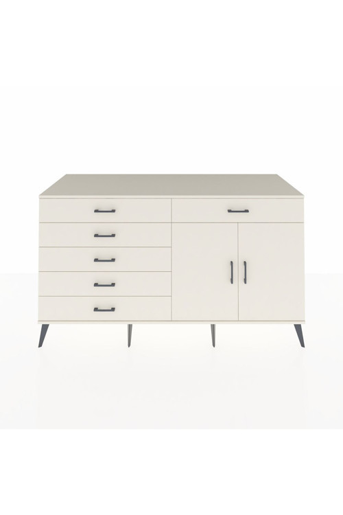 Kronos Konsol 1 Raflı 6 Çekmeceli 2 Kapaklı 176 x 59 x 99 cm Aytaşı - Aytaşı
