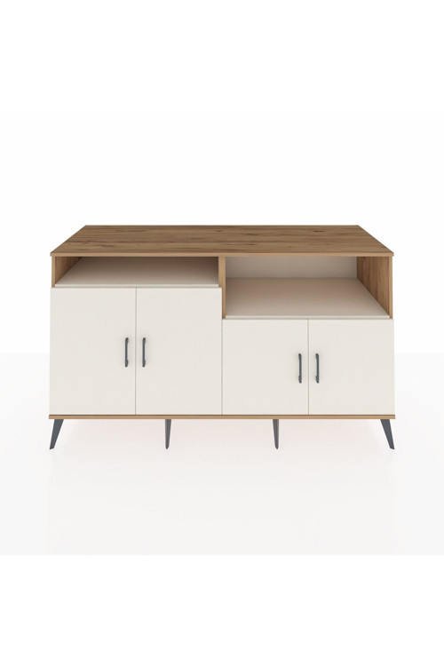Kronos Konsol 4 Raflı 4 Kapaklı 176x59x99 Çam-Aytaşı