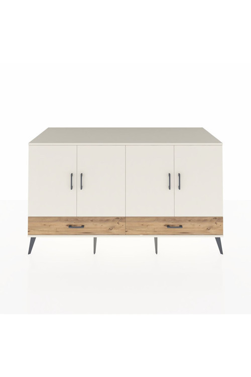 Kronos Konsol 6 Raflı 2 Çekmeceli 4 Kapaklı 176 x 59 x 99 cm Aytaşı - Aytaşı - Çam