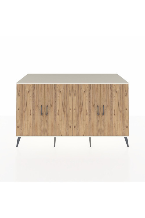Kronos Konsol 4 Raflı 4 Kapaklı 176 x 59 x 99 cm Aytaşı - Çam