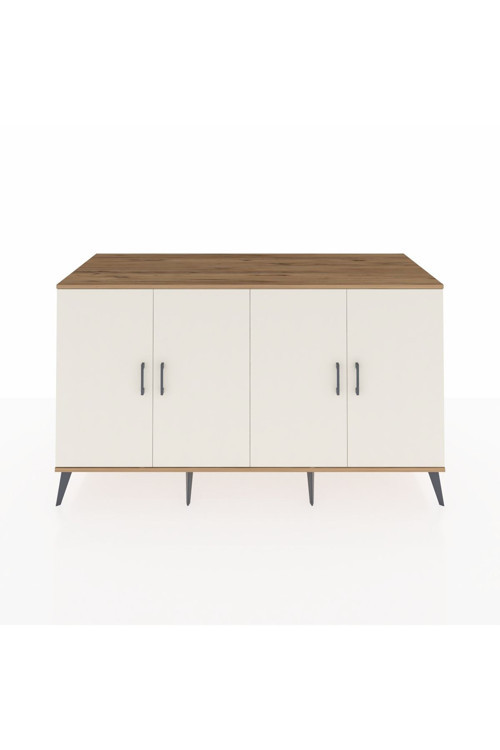 Kronos Konsol 4 Raflı 4 Kapaklı 176 x 59 x 99 cm Çam - Aytaşı - Çam