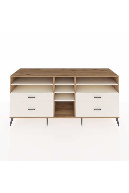 Kronos Konsol 7 Raflı 4 Çekmeceli 220 x 59 x 99 cm Çam - Aytaşı - Aytaşı
