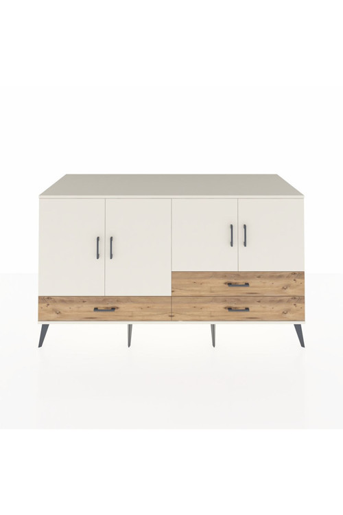 Kronos Konsol 5 Raflı 3 Çekmeceli 4 Kapaklı 176 x 59 x 99 cm Aytaşı - Aytaşı - Çam