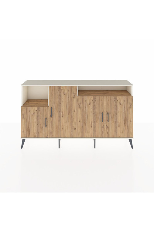 Arges Konsol 5 Raflı 4 Kapaklı 176 x 30 x 99 cm Aytaşı - Çam