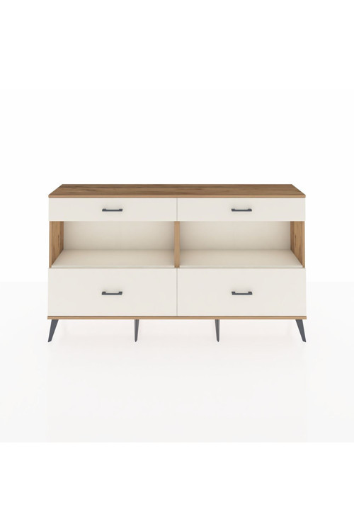 Arges Konsol 2 Raflı 4 Çekmeceli 176x30x99 Çam-Aytaşı