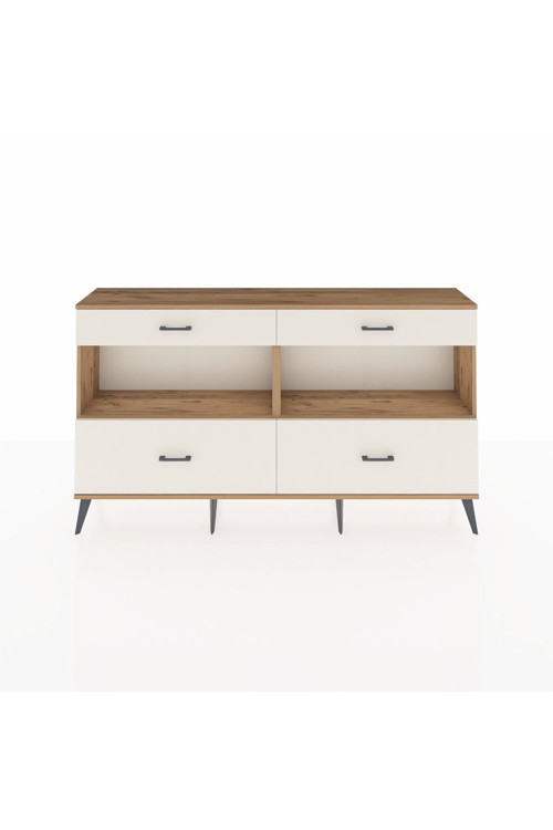 Arges Konsol 2 Raflı 4 Çekmeceli 176x30x99 Çam-Çam/Aytaşı