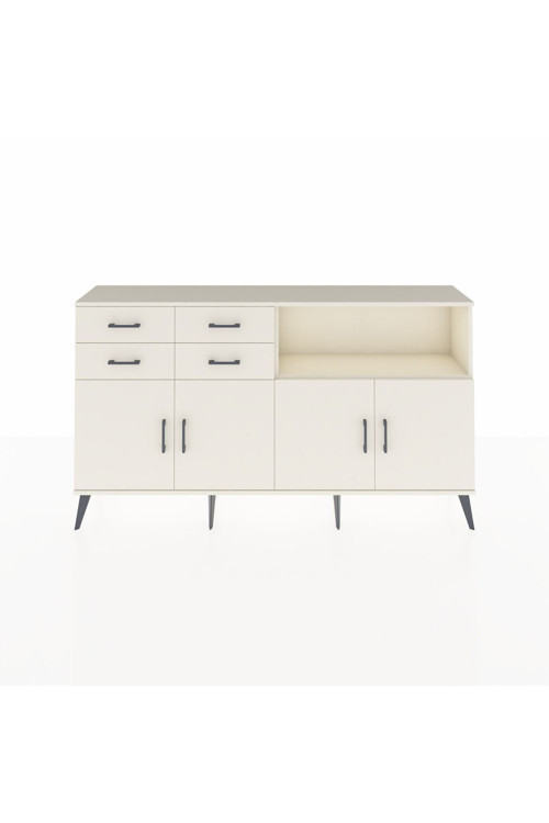 Arges Konsol 4 Raflı 4 Çekmeceli 4 Kapaklı 176 x 30 x 99 cm Aytaşı - Aytaşı
