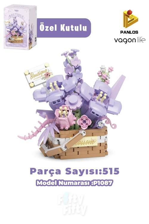 Panlos BOUTIQUE Serisi Mini Çiçek Buketi 515 Parça Oyuncak Yapım Seti -FFP1087