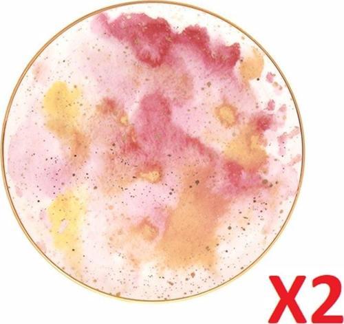 Cosmos Desen Düz Tabak 17cm 2'li 04alm006675
