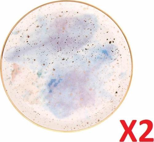 Cosmos Desen Düz Tabak 17cm 2'li 04alm006679