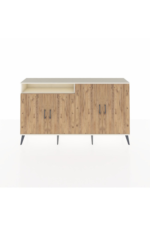 Arges Konsol 4 Raflı 4 Kapaklı 176x30x99 Aytaşı-Çam/Aytaşı