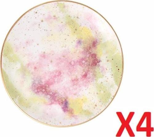 Cosmos Desen Düz Tabak 17cm 4'lü 04alm006677