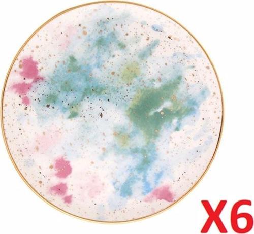 Cosmos Desen Düz Tabak 17cm 6'lı 04alm006683