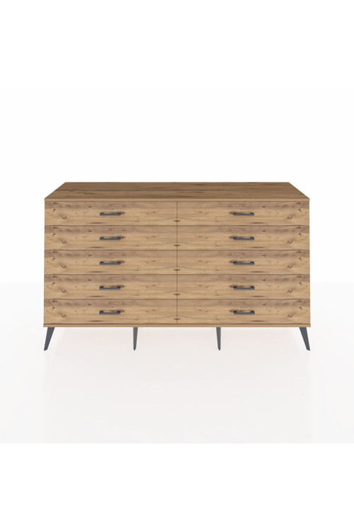 Hyperion Konsol 10 Çekmeceli 176 x 44 x 99 cm Çam - Çam