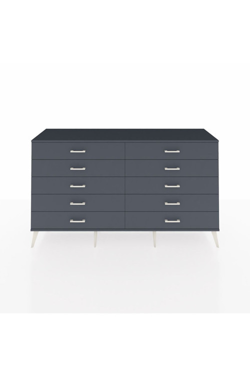 Hyperion Konsol 10 Çekmeceli 176 x 44 x 99 cm Antrasit - Antrasit