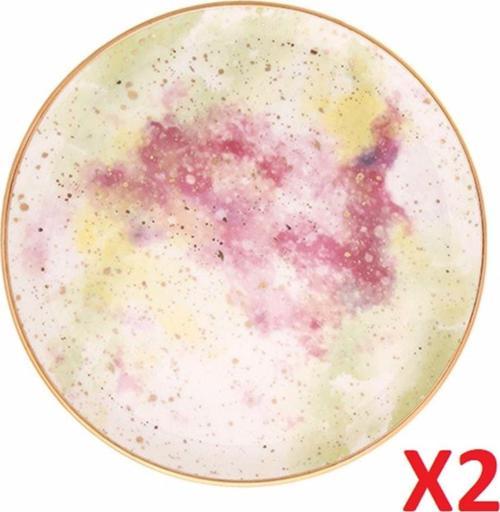Cosmos Desen Düz Tabak 24cm 2'li 04alm006665