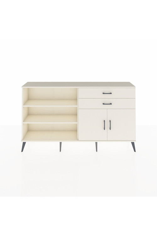 Arges Konsol 3 Raflı 2 Çekmeceli 2 Kapaklı 176 x 30 x 99 cm Aytaşı - Aytaşı