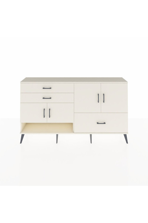 Arges Konsol 3 Raflı 3 Çekmeceli 4 Kapaklı 176 x 30 x 99 cm Aytaşı - Aytaşı