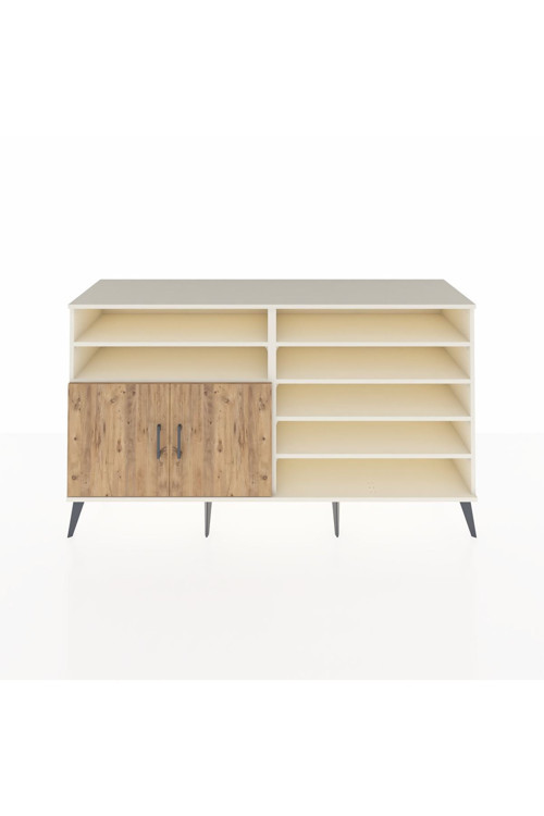 Hyperion Konsol 7 Raflı 2 Kapaklı 176 x 44 x 99 cm Aytaşı - Çam