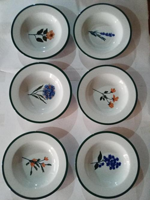 Flower Garden 6 Kişilik Yemek Tabağı 21cm