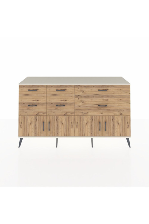 Hyperion Konsol 1 Raflı 6 Çekmeceli 4 Kapaklı 176 x 44 x 99 cm Aytaşı - Çam