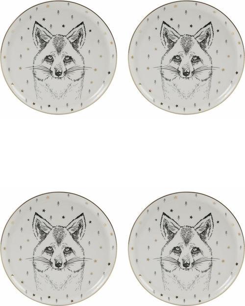 Forest Fox Düz Tabak 20cm 4'lü
