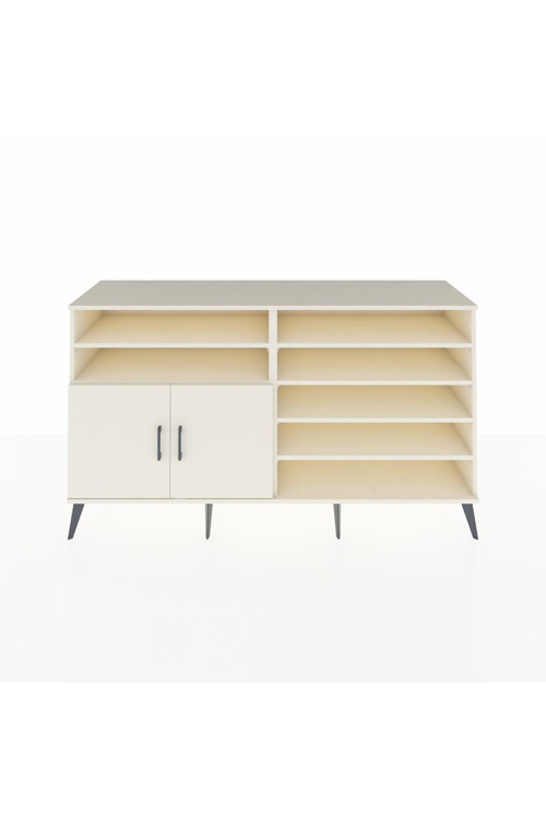 Hyperion Konsol 7 Raflı 2 Kapaklı 176 x 44 x 99 cm Aytaşı - Aytaşı - Antrasit