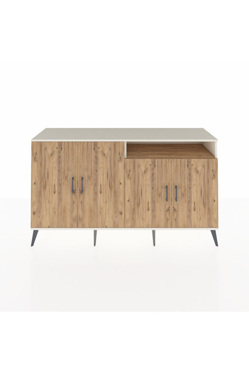 Kronos Konsol 6 Raflı 4 Kapaklı 176x59x99 Aytaşı-Çam