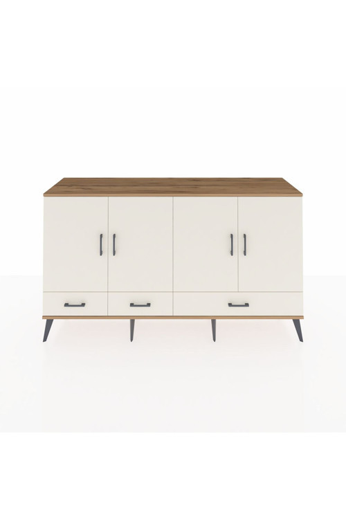 Kronos Konsol 6 Raflı 3 Çekmeceli 4 Kapaklı 176 x 59 x 99 cm Çam - Aytaşı