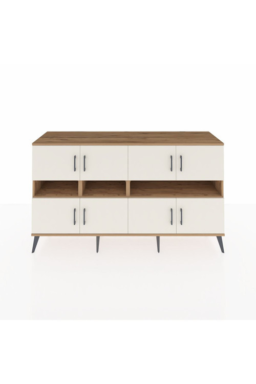 Kronos Konsol 8 Raflı 8 Kapaklı 176 x 59 x 99 cm Çam - Aytaşı - Çam