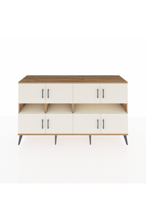 Kronos Konsol 8 Raflı 8 Kapaklı 176 x 59 x 99 cm Çam - Aytaşı