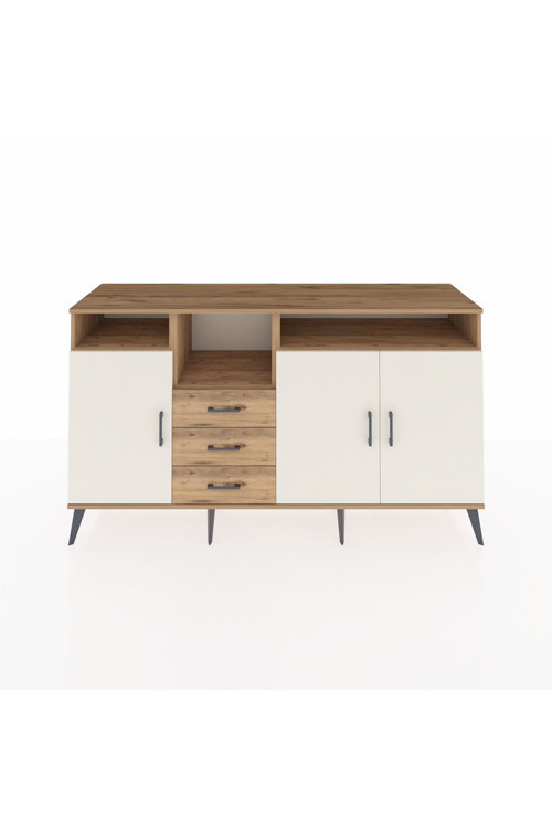 Kronos Konsol 5 Raflı 3 Çekmeceli 3 Kapaklı 176 x 59 x 99 cm Çam - Aytaşı - Çam