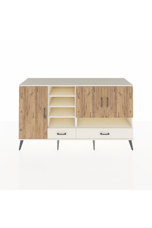 Kronos Konsol 8 Raflı 2 Çekmeceli 3 Kapaklı 176 x 59 x 99 cm Aytaşı - Çam - Aytaşı