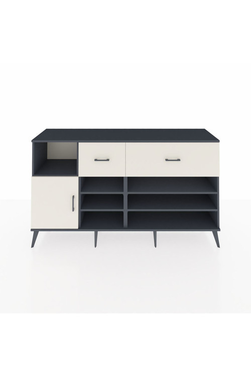 Kronos Konsol 6 Raflı 2 Çekmeceli 1 Kapaklı 176 x 59 x 99 cm Antrasit - Aytaşı