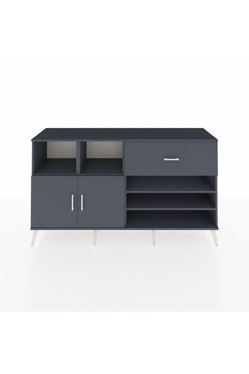 Kronos Konsol 6 Raflı 1 Çekmeceli 2 Kapaklı 176 x 59 x 99 cm Antrasit - Antrasit