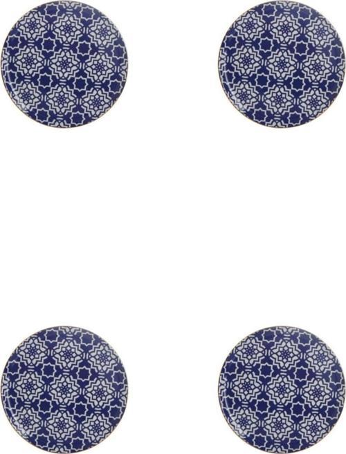 Morocco Desen Mor Düz Tabak 28cm 4'lü